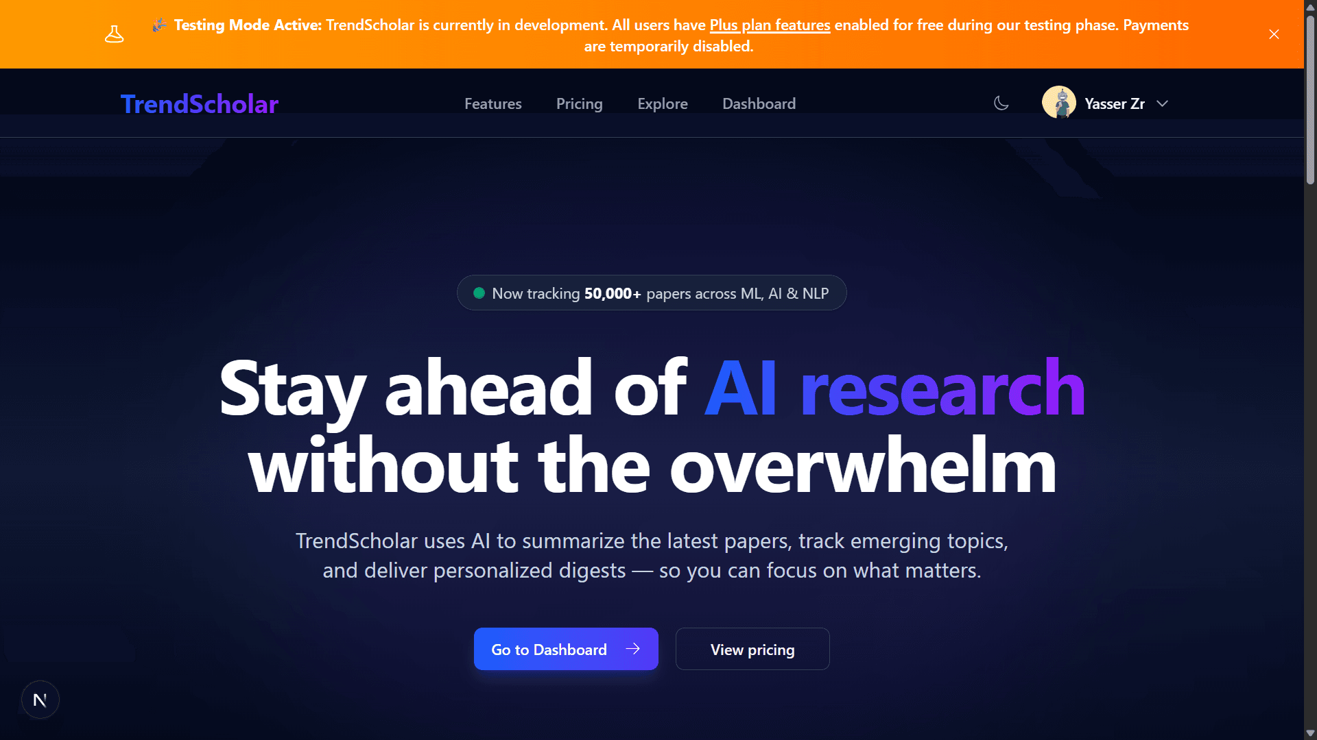 Trend Scholar preview